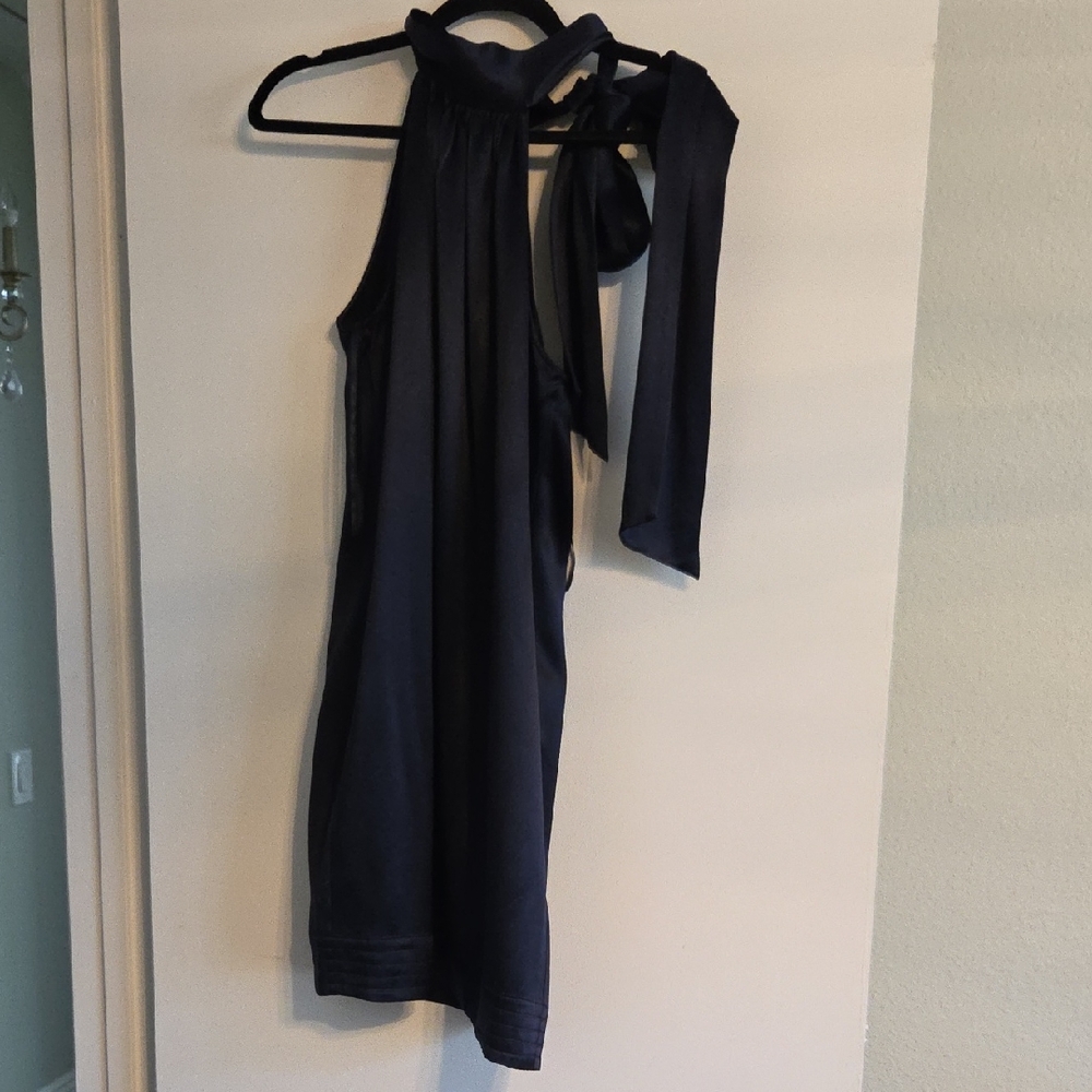 Diane Von Furstenberg Blue Silk Sheath Dress